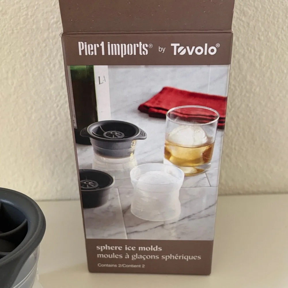 Pier one Tovolo Ice Mold Set in Gray and Clear